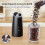 2Pcs Electric Salt Pepper Grinders Set Automatic Gravity USB-C Rechargeable LED Ceramic Adjustable Coarseness Kitchen Table BBQ Catering Gift for Home 4