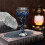 (blue) Unique Devil Claw High Stem Wine Glass Stainless Steel 200ml Gift Cup 1
