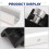 12pcs Solar Panel Bracket Aluminum PV Rail Fastening Module Trapezoidal Roof Mount Solar Rail End 3