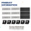 12pcs Solar Panel Bracket Aluminum PV Rail Fastening Module Trapezoidal Roof Mount Solar Rail End 7