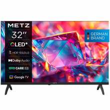 Zwarte QLED-televisie - Metz - 32" - Full HD 1080p (1920 x 1080) - Google TV - Spraakbesturing - Bluetooth