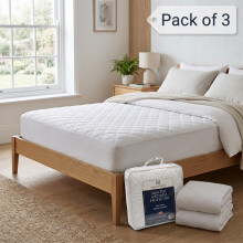 (Pack of 3 Super King) Imperial Rooms Quilted Mattress Protector 30cm Deep Bed Cover | All Sizes UK Machine Washable