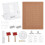 108Pcs Macrame Kit,Macrame Board and Pins Double Sided Grids Handmade Braiding Making Board Metal Adjustable Holder 1