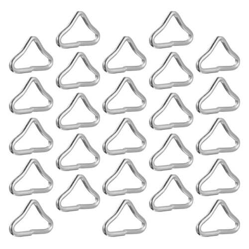 100 Boucles de Rechange pour Trampoline, Mousqueton Triangulaire, Accessoires de Trampoline