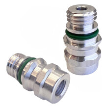 Air Conditioning Schrader Valve,AC High Pressure Service Port Valve High Side A/C Charge Port for MT0105 800-955 59946