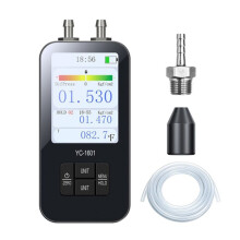 Handheld Digital Differential Pressure Gauge HVAC Pressure Measurement Dual-Port Differential Pressure Meter TFT Screen