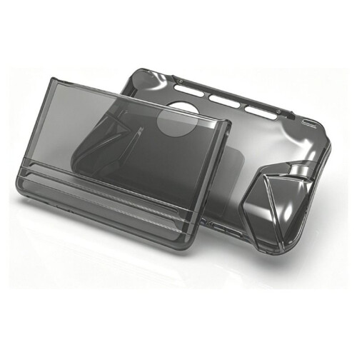 For AYN Thor Protective Case Dual Screen Handheld Protective Cover with Transparent Integrated Soft Handle