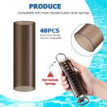 40 Manchons de Protection Réutilisables pour Ressorts de Couverture de Piscine
