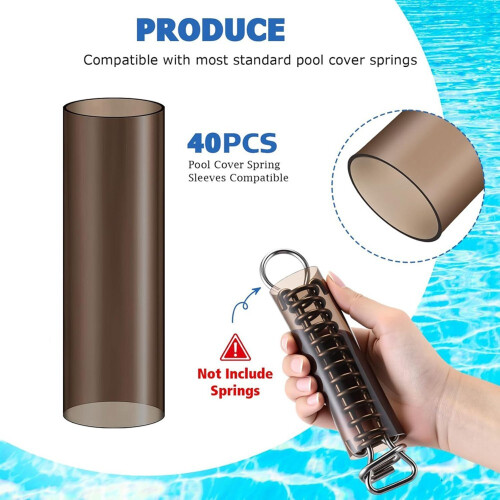 40 Manchons de Protection Réutilisables pour Ressorts de Couverture de Piscine