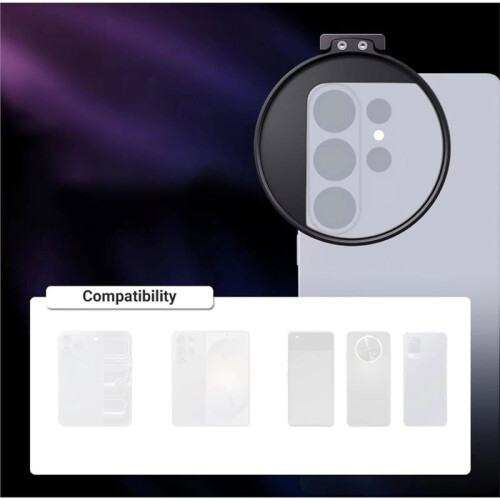 67mm Phone Filter Clip, Cold Shoe Mount Lens Filter for IPhone17 16 Pro/Pro Max Android  S26 Ultra 1