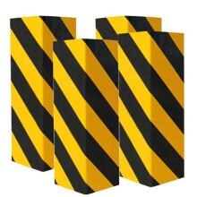 Protezione per Pareti di Garage, Paracolpi Angolare per Parcheggi, Protezione per Muri di Parcheggio, Giallo Brillante e Retro Riflettente con Effetto