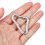 100 Boucles de Rechange pour Trampoline, Mousqueton Triangulaire, Accessoires de Trampoline 8