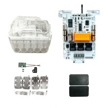 Boîtier de Batterie pour 15x18650, Carte de Protection de Charge pour Batterie Li-Ion 3Toll pour Outils Électriques pour BL1830-BL1860