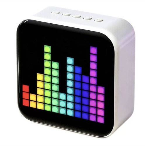 Pixel Display Speaker with Lyrics Display  App Control Desktop Clock and E-Sports Atmosphere Room Decor 1