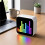 Pixel Display Speaker with Lyrics Display  App Control Desktop Clock and E-Sports Atmosphere Room Decor 7