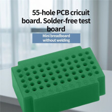 ZY55 Bread Board 55 Points Solderless PCB Board for Raspberry Pi Prototyping Circuit Testing C