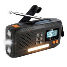 Emergency NOAA Weather Radio,Solar Hand Crank Radio,Portable AM/FM Radio with Flashlight for Home & Outdoor Survival