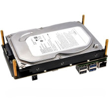 For Raspberry Pi 5 PCIe to 2.5" 3.5" HDD Expansion Shield Board Adapter, High-Speed Storage Extension Card, 1PC