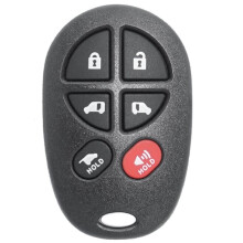 Key Fob Replacement for Sienna 2004-2019 GQ43VT20T 89742-AE050 Keyless Entry Car Remote Control, 6 Button