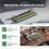 PCA9685PW Modbus RTU RS485 16-Channel PWM Controller Module for LED Dimming and Servo Control, Based  PCA9685 IC  5V 3