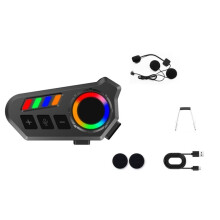 K06A Motorcycle Helm  Headset 6.0 Music Player Wireless Helm Headphones with Hands-Free Calls