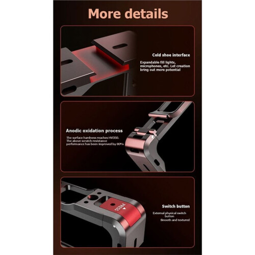 Camera Cage for  OSMO 360 I/II Aluminum Alloy Protective Frame Quick Release Mount Housing Action Camera Rig 1