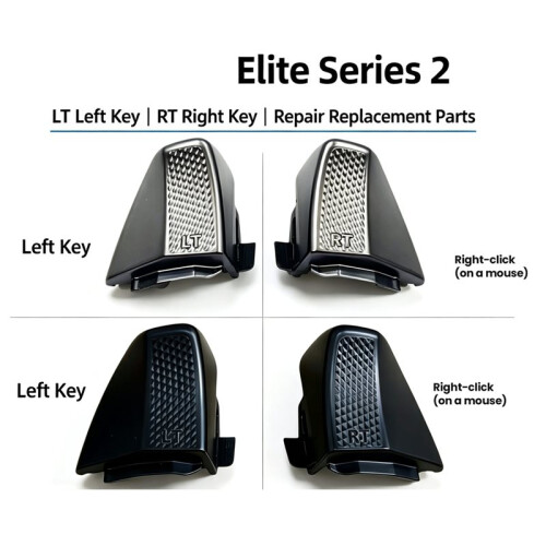 For  Elite Series 2 Controller LT RT Key Repair for Elite Second Generation Shoulder Key  Button Parts Black 2