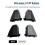 For  Elite Series 2 Controller LT RT Key Repair for Elite Second Generation Shoulder Key  Button Parts Black 4