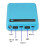 Display Screen Power Bank Case Micro Type-C Input 6x18650 Battery External Charger DIY Powerbank Box Outer Case White 7