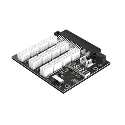 Breakout Board 12 6Pin Power Supply Module Card with LED Voltage Display for  Server  D750E-S1
