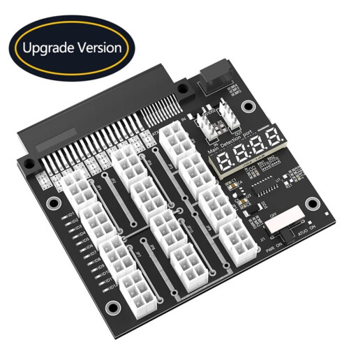 Breakout Board 12 6Pin Power Supply Module Card with LED Voltage Display for  Server  D750E-S1 2