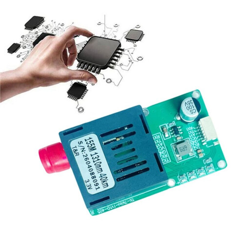 40KM TTL Optical Transceiver Module Fiber Transceiver Optical Terminal Equipment SBUS/CRSF/UART to FC Interface TX 1