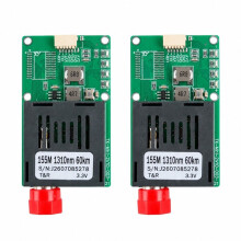 2Pcs TTL Optical Transmitter Module 60KM Optical End Device Dedicated Optical Port St Interface Module UART/SBUS
