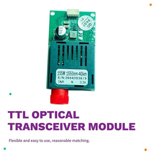 40KM TTL Optical Transceiver Module SBUS/CRSF/UART to FC Interface Fiber Transceiver Optical Terminal Equipment RX 2