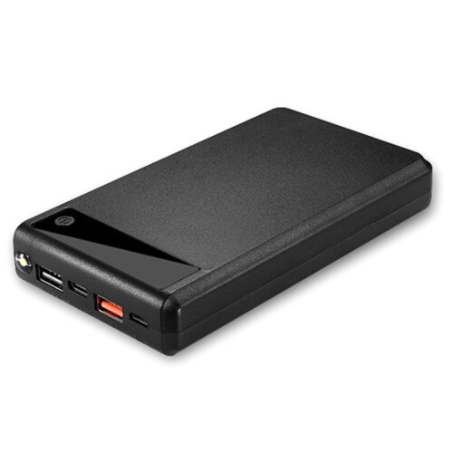 Display Screen Power Bank Case Micro Type-C Input 6x18650 Battery External Charger DIY Powerbank Box Outer Case Black
