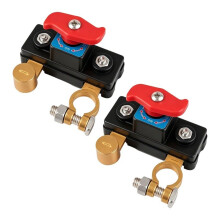 2Pcs Battery Disconnect 12V/24V, Heavy Duty Battery Cut Off for Car Truck RV Boat ATV
