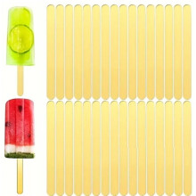 150 Wiederverwendbare Acryl-Eisstiele, 4,5 Zoll Große Goldene Cake Pops-Formen A
