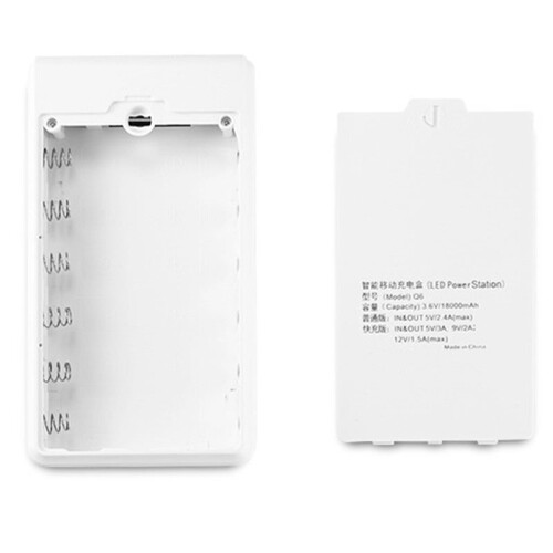 Display Screen Power Bank Case Micro Type-C Input 6x18650 Battery External Charger DIY Powerbank Box Outer Case Red 2