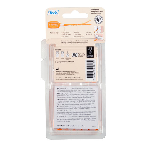 Tepe TePe EasyPick Toothpicks, Orange, ISO XS-S, 60pcs 1