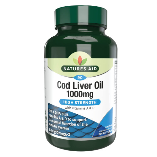 Natures Aid Natures Aid Cod Liver Oil 1000mg – 90 Capsules