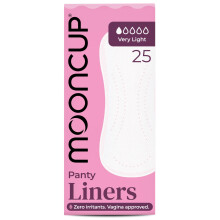 Mooncup Panty Liners - Secure Fit, Breathable & Biodegradable - 25 Count