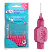 TePe Interdental Brush, Original, Pink, 0.4mm/ISO 0, 8pcs