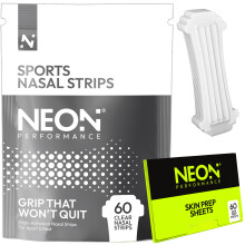 Neon Performance Nasal Strips 60 Pack Clear | Nose Strips for Sport & Sleep