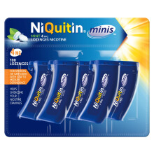 NiQuitin Minis Mint Nicotine Lozenges 4mg, Pack of 100