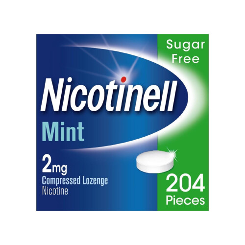 Nicotinell Mint Lozenge 2mg (204 Lozenges), Nicotine Lozenges, Mega Pack