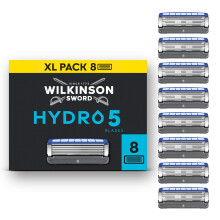 Wilkinson Sword Hydro 5 Men’s Razor Blade Refills, 8 Pack