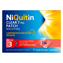 NiQuitin Clear Nicotine Patches Step 3 7mg, Pack of 7 (1 Week)