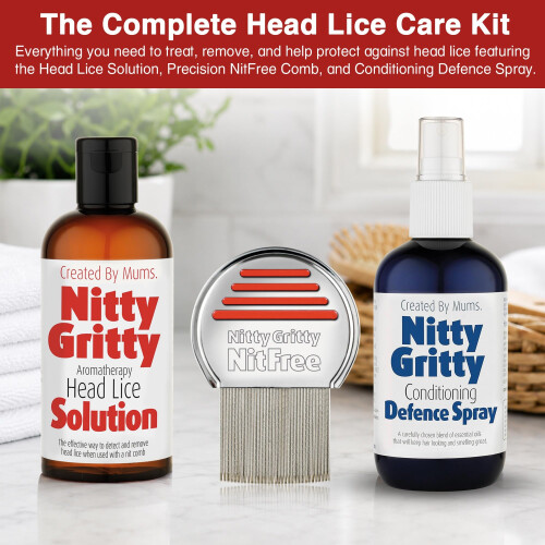 Nitty Gritty NitFree Nit Comb, Head Lice Solution & Nit Repellent Spray 1