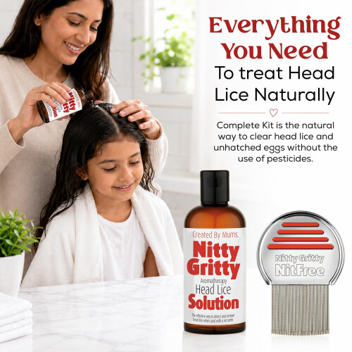Nitty Gritty NitFree Nit Comb, Head Lice Solution & Nit Repellent Spray 2