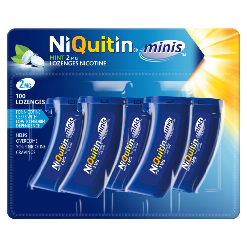 NiQuitin NiQuitin Minis 2mg Nicotine Lozenges - Mint 100s